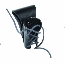 Adjustable Black Leather Sword Frog - Belt hook